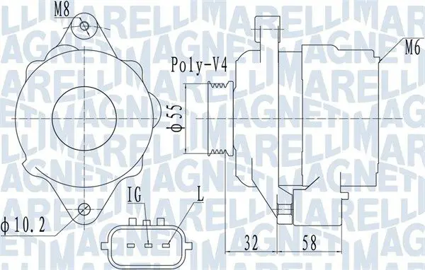 MAGNETI MARELLI 063731943010 Генератор