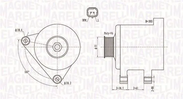 MAGNETI MARELLI 063731944010 Генератор