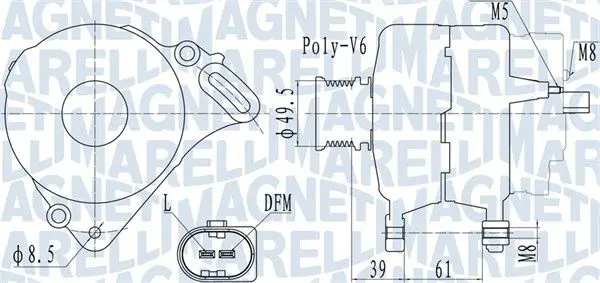 MAGNETI MARELLI 063732065010 Генератор