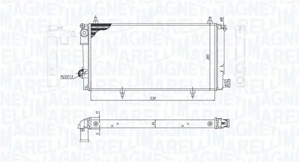 MAGNETI MARELLI 350213786000 Теплообменник