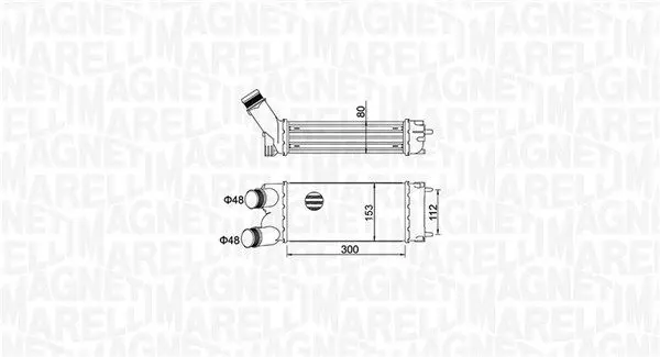 MAGNETI MARELLI 351319204700 Интеркулер
