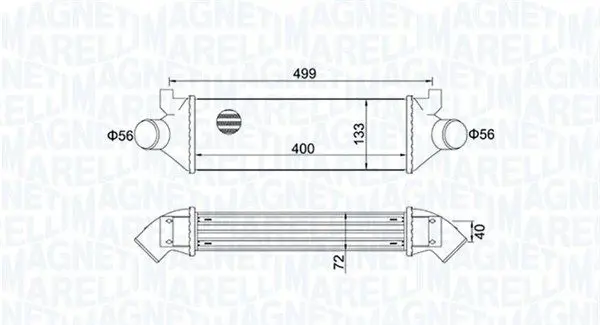 MAGNETI MARELLI 351319204960 Интеркулер