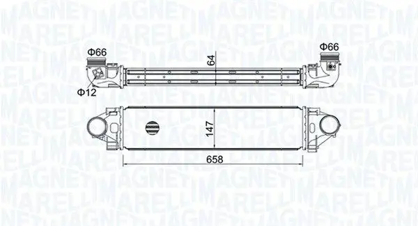 MAGNETI MARELLI 351319204990 Интеркулер