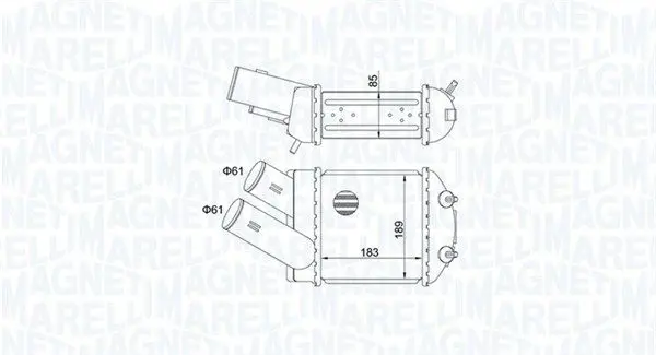 MAGNETI MARELLI 351319205150 Интеркулер