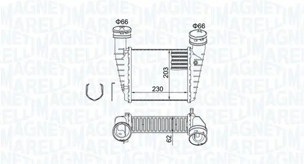 MAGNETI MARELLI 351319205210 Интеркулер