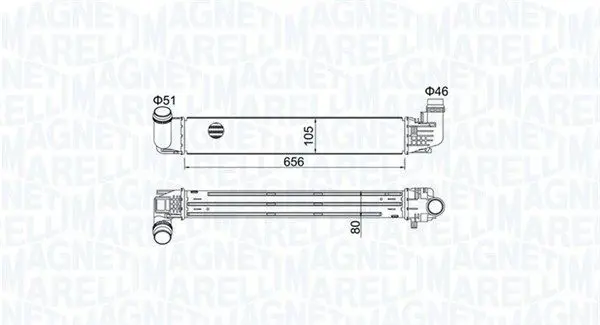 MAGNETI MARELLI 351319205360 Интеркулер