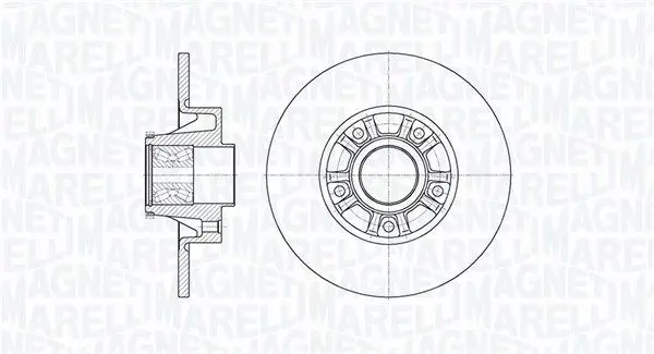 MAGNETI MARELLI 361302040817 Тормозной диск