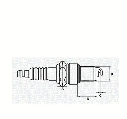 MAGNETI MARELLI 062000770304 Свеча зажигания