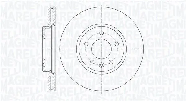 MAGNETI MARELLI 361302040610 Тормозной диск