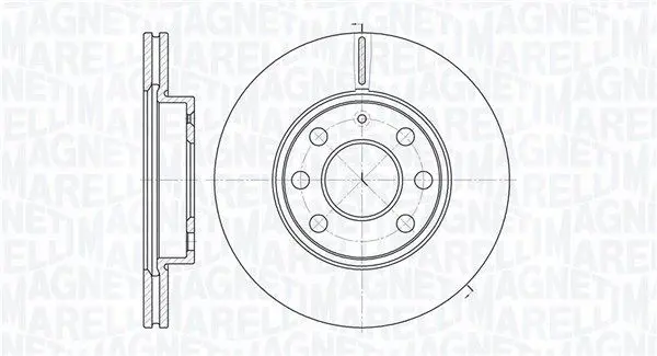 MAGNETI MARELLI 361302040184 Тормозной диск