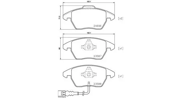 MAGNETI MARELLI 363700485146 SBB V BB VAG 155,1x66x20,3