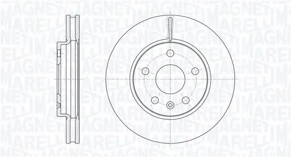 MAGNETI MARELLI 361302040106 Тормозной диск
