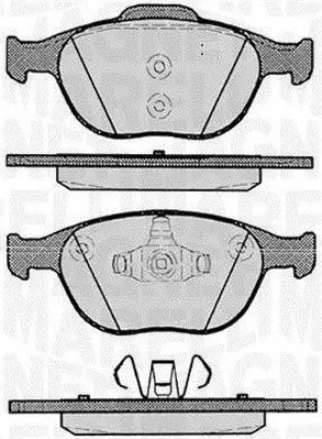 MAGNETI MARELLI 363916060256 Комплект тормозных колодок