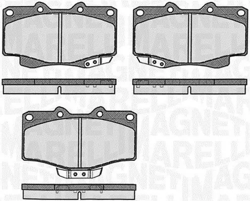 MAGNETI MARELLI 363916060401 Комплект тормозных колодок