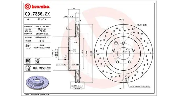 MAGNETI MARELLI 360406103902 Тормозной диск