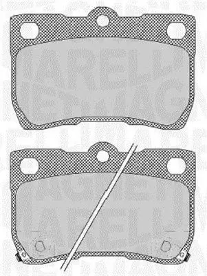 MAGNETI MARELLI 363916060638 Комплект тормозных колодок