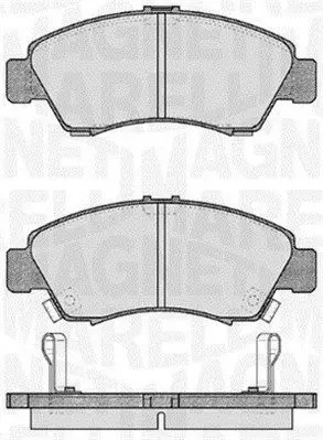 MAGNETI MARELLI 363916060276 Комплект тормозных колодок