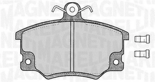 MAGNETI MARELLI 363916060105 Комплект тормозных колодок