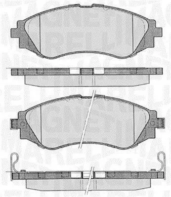 MAGNETI MARELLI 363916060206 Комплект тормозных колодок