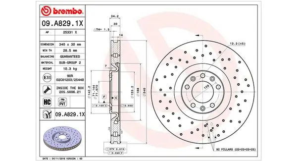 MAGNETI MARELLI 360406117102 Тормозной диск