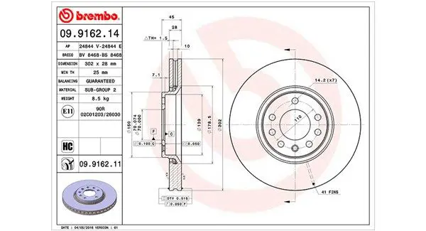 MAGNETI MARELLI 360406008200 Тормозной диск