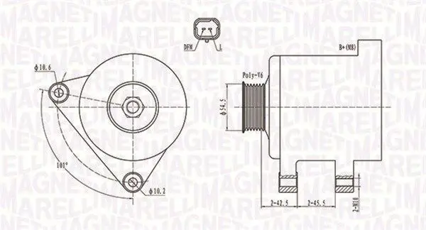 MAGNETI MARELLI 063731761010 Генератор
