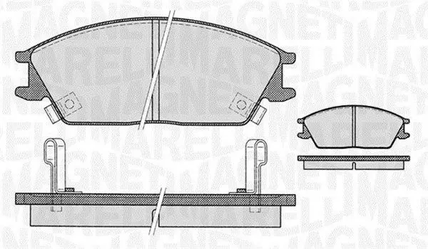 MAGNETI MARELLI 363916060459 Комплект тормозных колодок