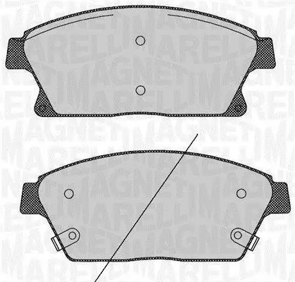 MAGNETI MARELLI 363916060424 Комплект тормозных колодок
