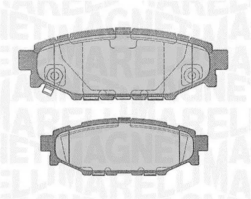 MAGNETI MARELLI 363916060700 Комплект тормозных колодок