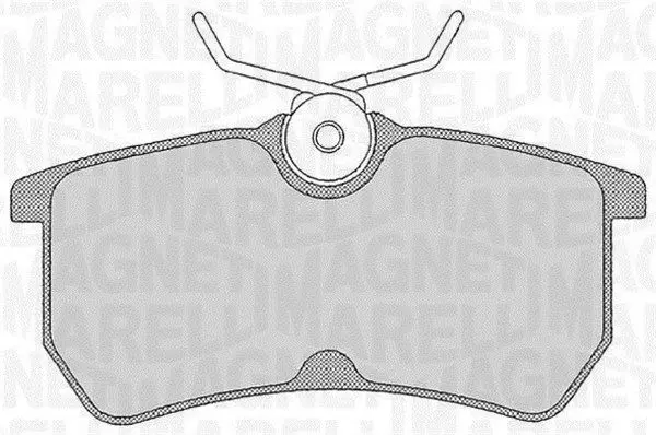 MAGNETI MARELLI 363916060253 Комплект тормозных колодок