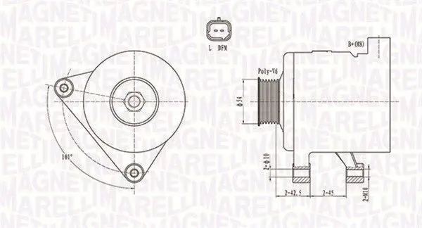 MAGNETI MARELLI 063731498010 Генератор