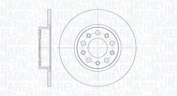 MAGNETI MARELLI 361302040287 Тормозной диск