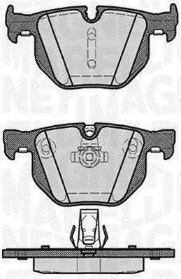 MAGNETI MARELLI 363916060161 Комплект тормозных колодок