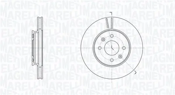 MAGNETI MARELLI 361302040775 Тормозной диск