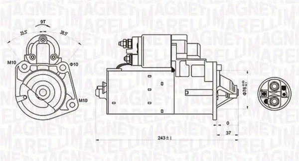 MAGNETI MARELLI 063720680010 Стартер
