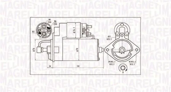 MAGNETI MARELLI 063720984010 Стартер