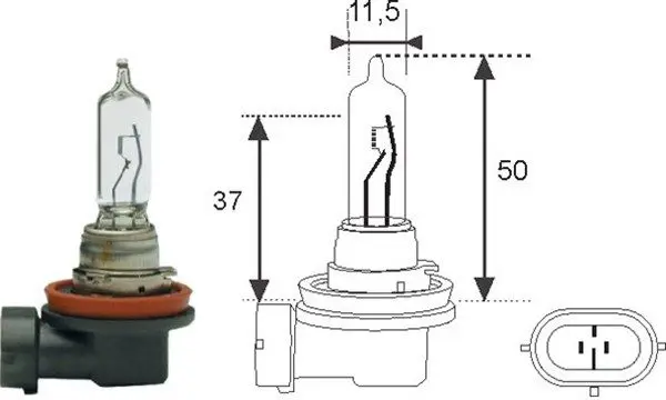 MAGNETI MARELLI 002548100000 Лампа накаливания H9 12V