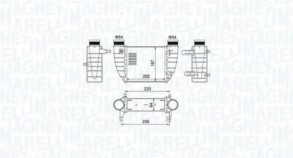 MAGNETI MARELLI 351319204850 MST485 Радиатор охлаждения