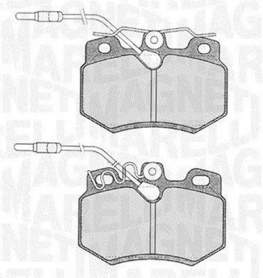 MAGNETI MARELLI 363916060167 Комплект тормозных колодок