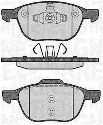 MAGNETI MARELLI 363916060244 Комплект тормозных колодок