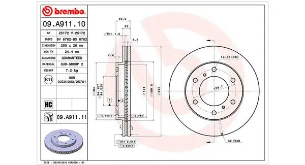 MAGNETI MARELLI 360406093100 Тормозной диск