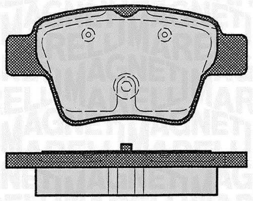 MAGNETI MARELLI 363916060179 Комплект тормозных колодок