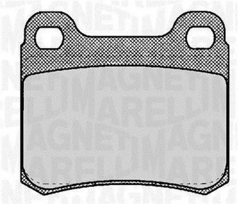 MAGNETI MARELLI 363916060304 Комплект тормозных колодок