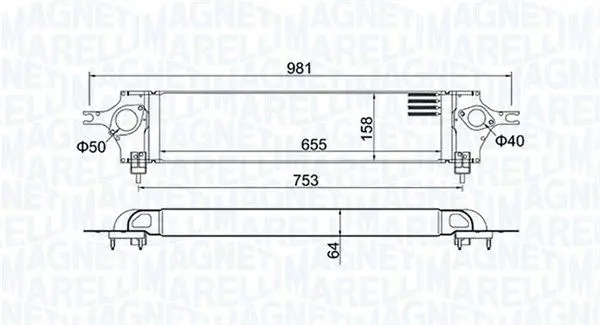 MAGNETI MARELLI 351319204390 Интеркулер