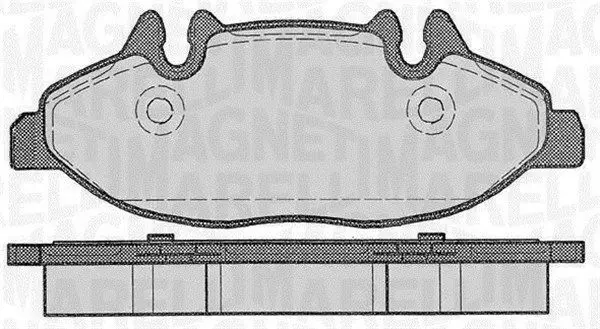 MAGNETI MARELLI 363916060329 Комплект тормозных колодок