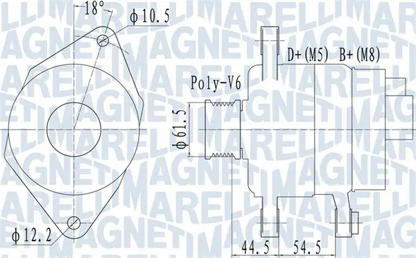 MAGNETI MARELLI 063731558010 Генератор