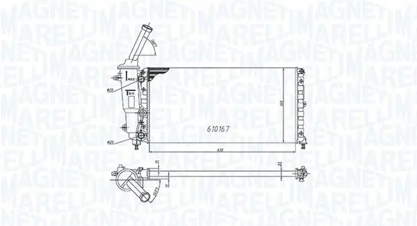 MAGNETI MARELLI 350213177000 Теплообменник