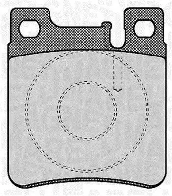 MAGNETI MARELLI 363916060303 Комплект тормозных колодок