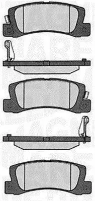 MAGNETI MARELLI 363916060492 Комплект тормозных колодок