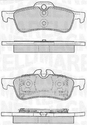 MAGNETI MARELLI 363916060331 Комплект тормозных колодок